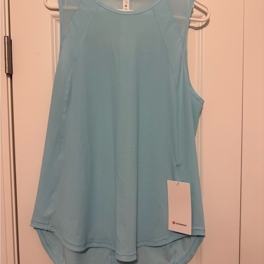 Lululemon Athletica Blue Sleeveless Tank Top